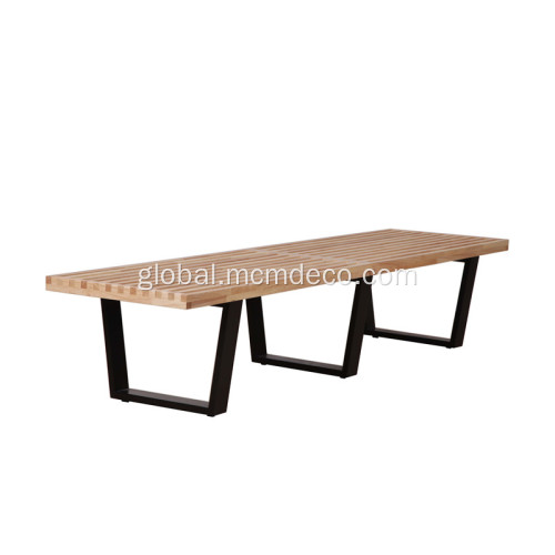 Wooden Street Bench Modern Wooden Nelson Platform Bench Manufactory